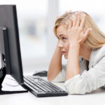 person working on computer
